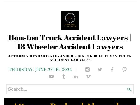 Attorney Reshard Alexander - Big Rig Bull Texas Truck Accident Lawyer