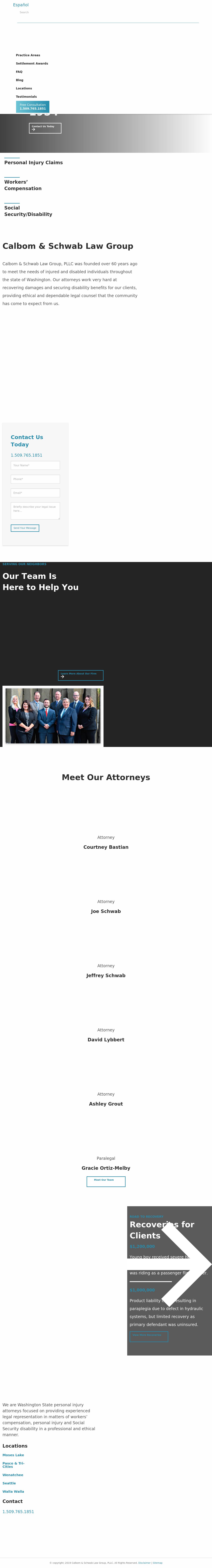 Calbom & Schwab, P.S.C. - Seattle WA Lawyers