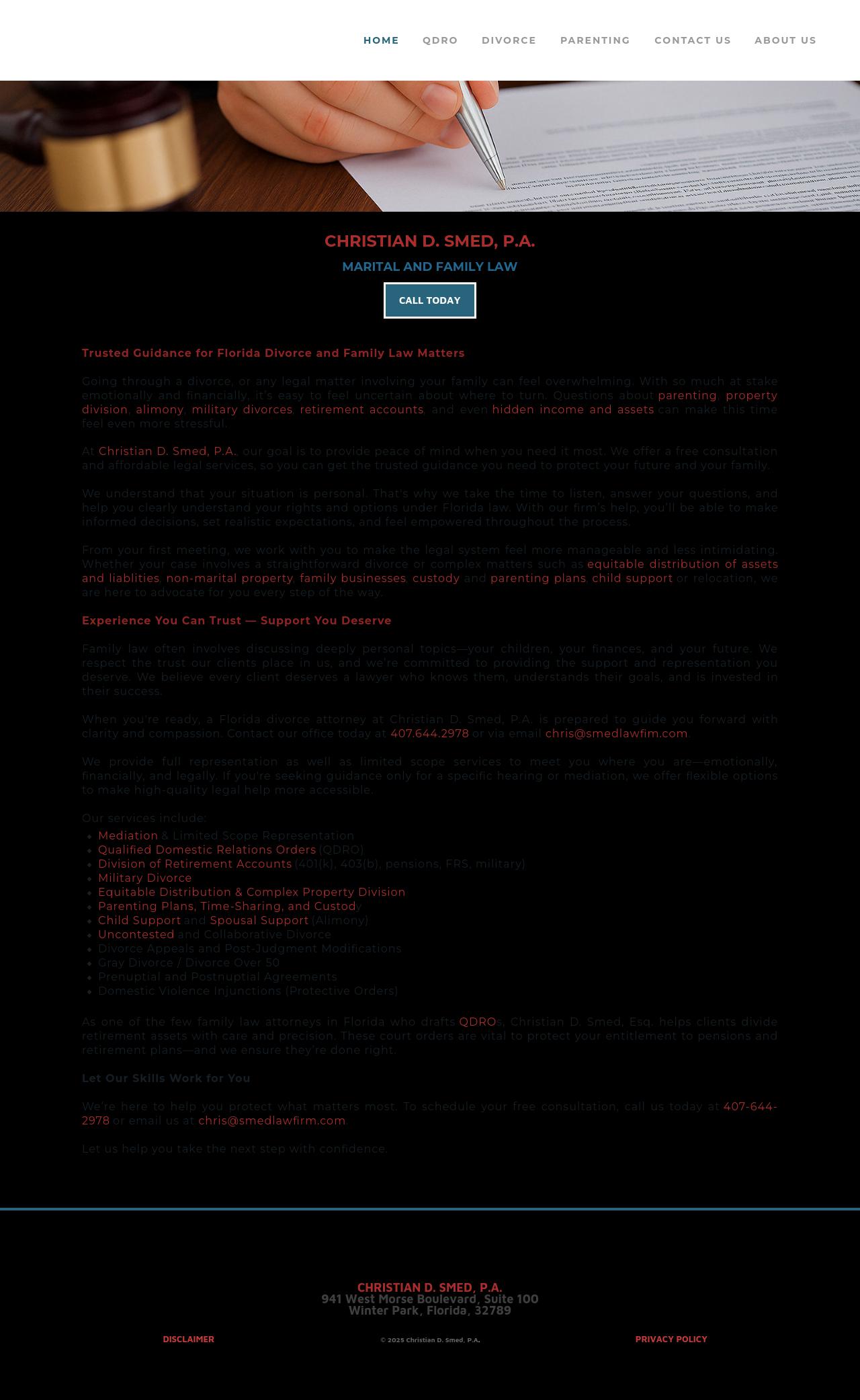 Christian D. Smed, P.A. - Winter Park FL Lawyers