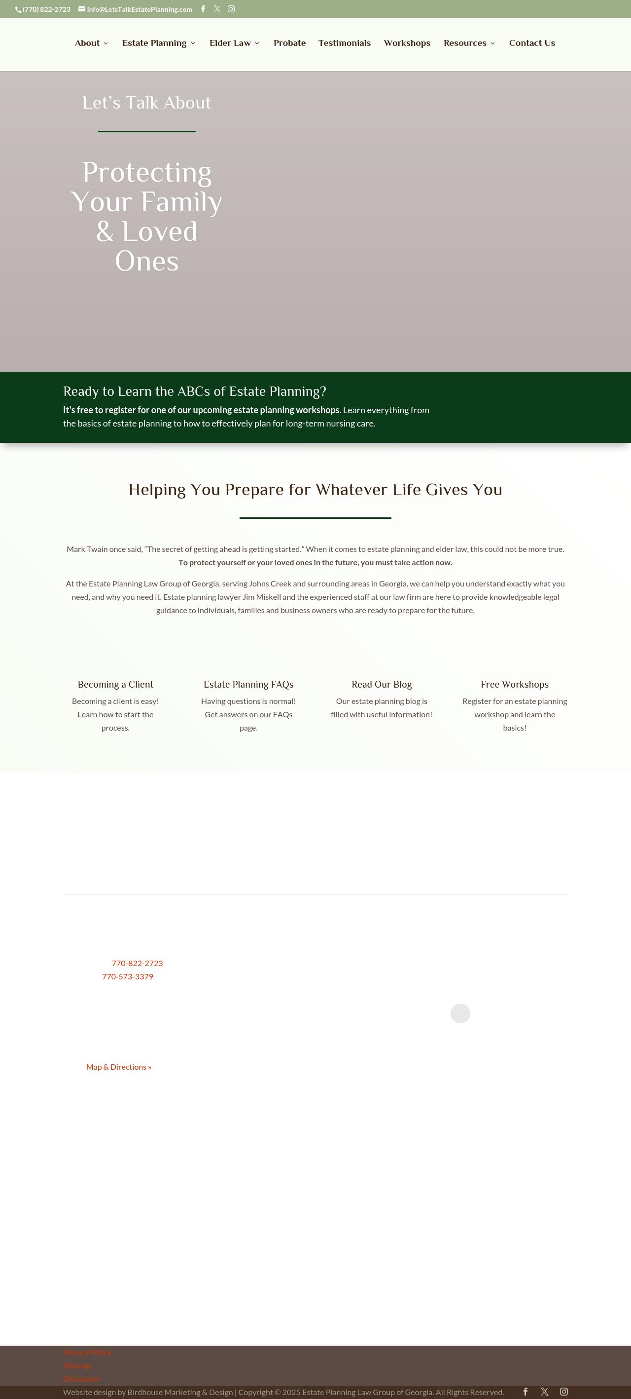 ESTATE PLANNING LAW GROUP OF GEORGIA, James M. Miskell P.C. - Lawrenceville GA Lawyers