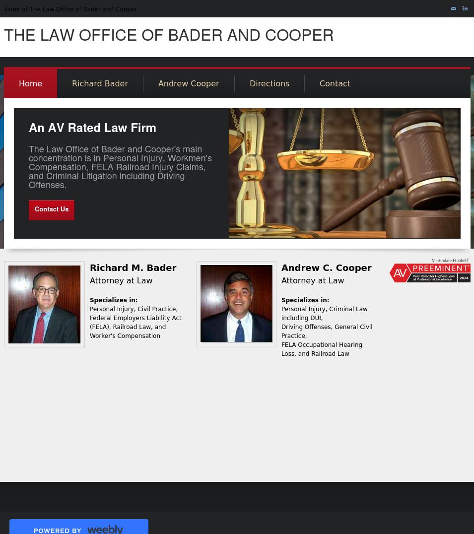 Bader & Cooper - Baltimore MD Lawyers