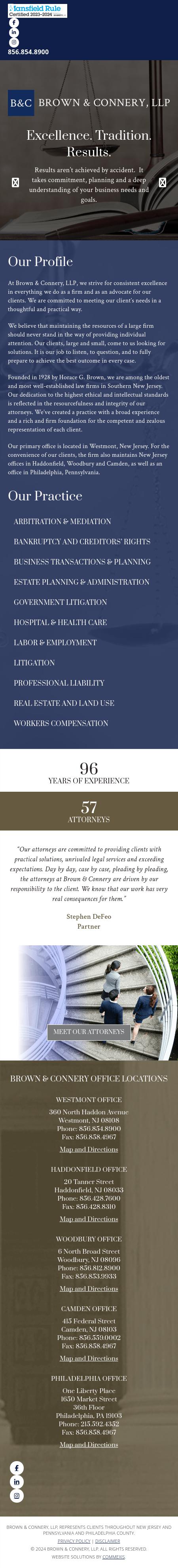 Brown & Connery, LLP - Philadelphia PA Lawyers