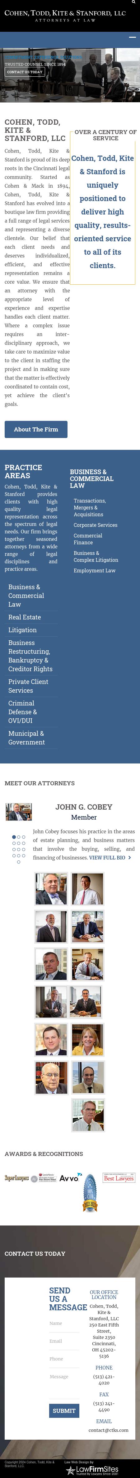 Cohen, Todd, Kite & Stanford, LLC - Cincinnati OH Lawyers