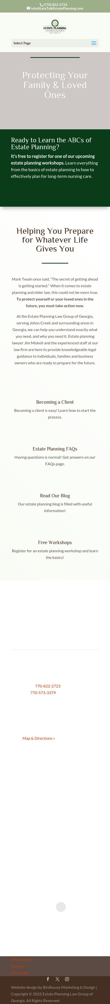 ESTATE PLANNING LAW GROUP OF GEORGIA, James M. Miskell P.C. - Lawrenceville GA Lawyers