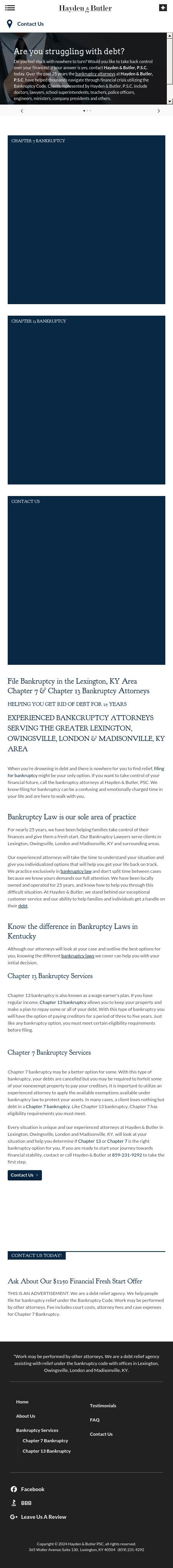 Hayden & Butler, P.S.C. - Owingsville KY Lawyers