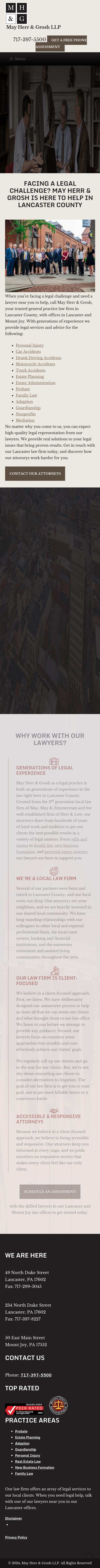 May Herr & Grosh - Lancaster PA Lawyers