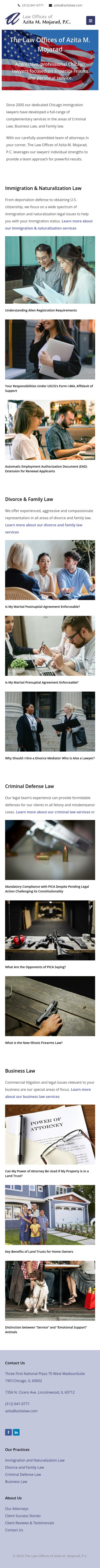 Law Offices of Azita M. Mojarad, P.C. - Chicago IL Lawyers