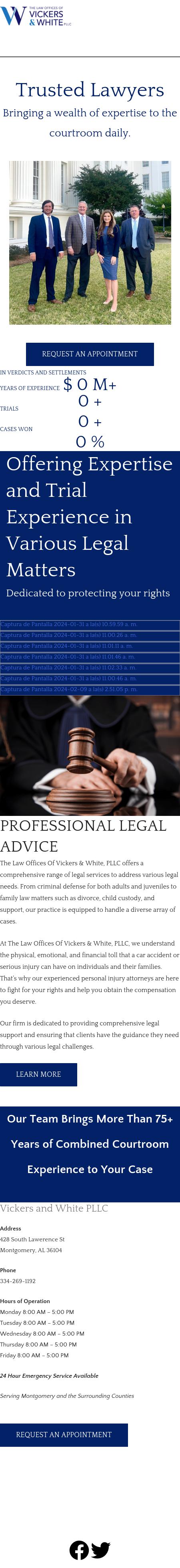 Law Offices of Vickers & White, PLLC - Montgomery AL Lawyers