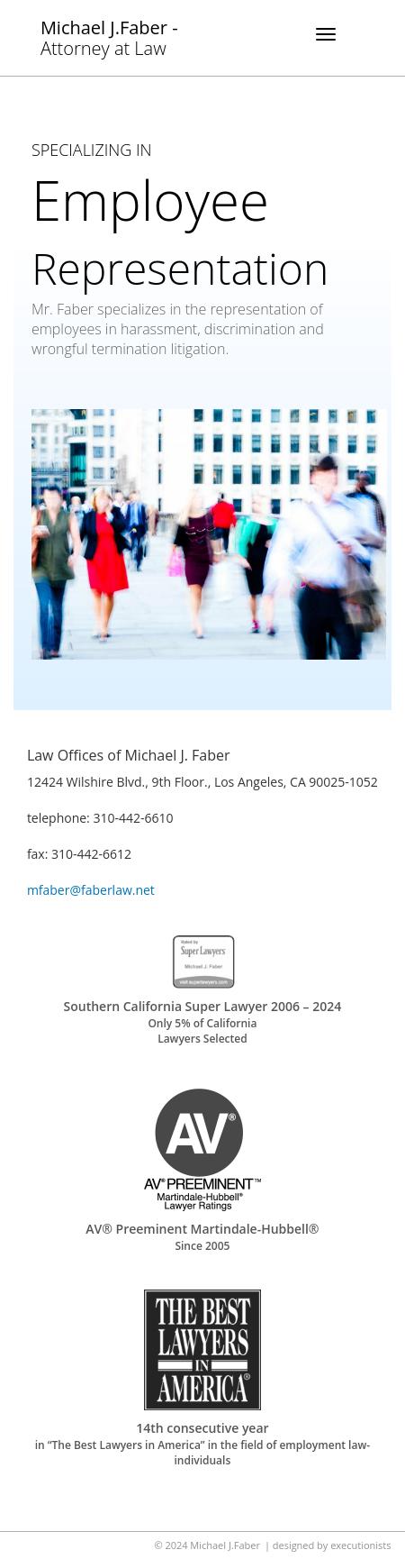 Michael J. Faber - Los Angeles CA Lawyers