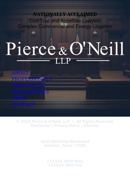 Pierce & O'Neill, LLP - Houston TX Lawyers
