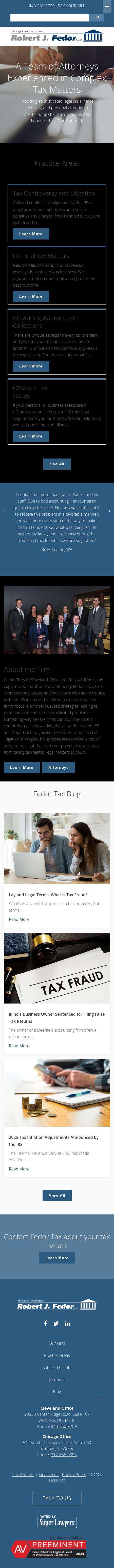 Robert J. Fedor, Esq., L.L.C. - Chicago IL Lawyers