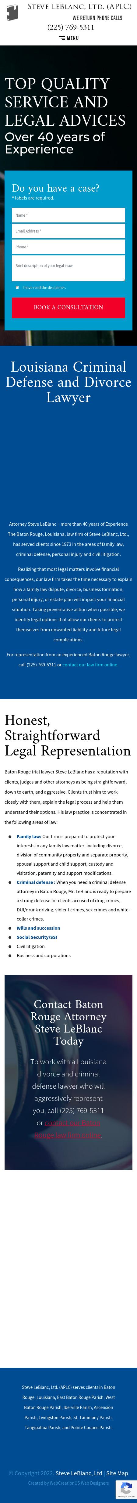 Steve LeBlanc, Ltd. (APLC) - Baton Rouge LA Lawyers