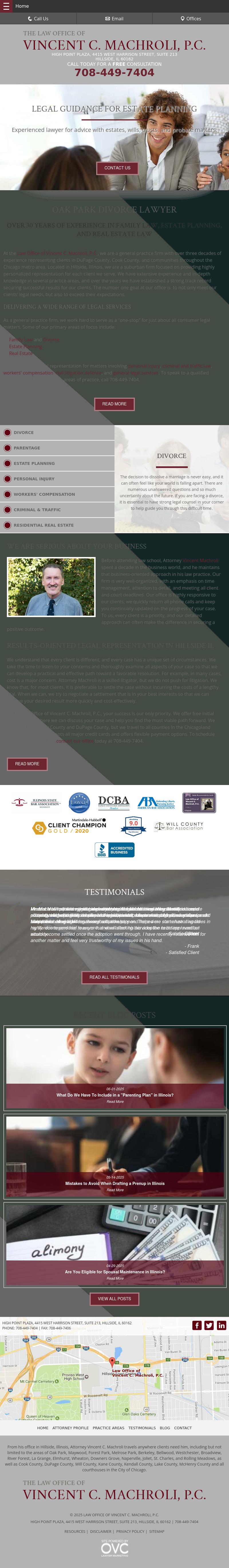 Law Office of Vincent C. Machroli, P.C. - Hillside IL Lawyers