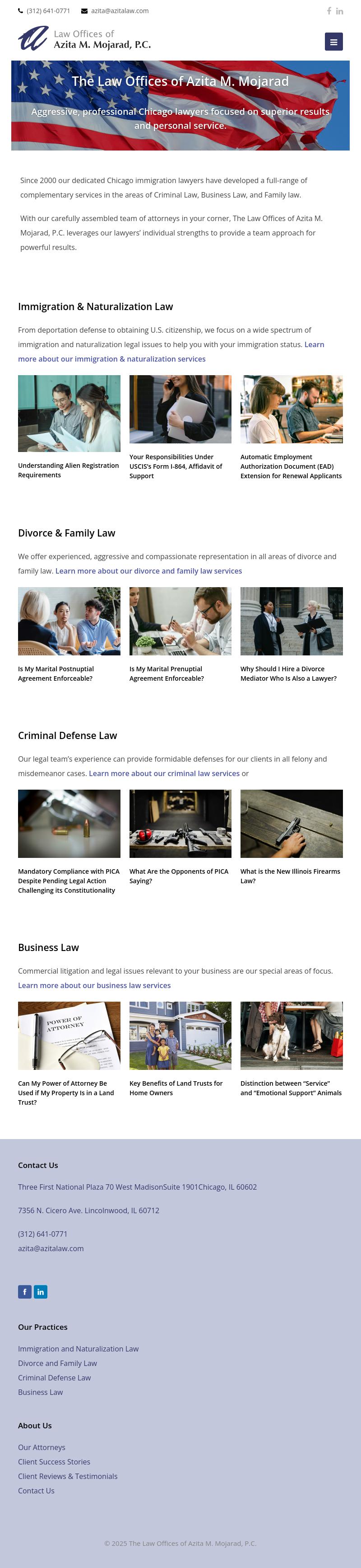 Law Offices of Azita M. Mojarad, P.C. - Chicago IL Lawyers