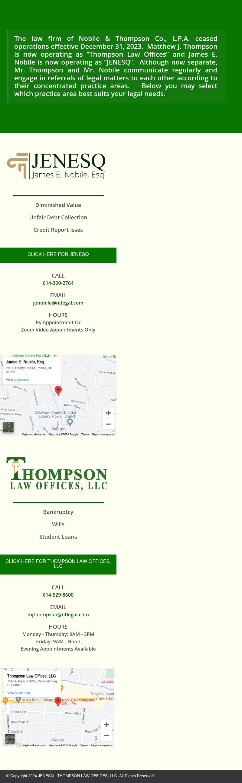 Nobile & Thompson Co., L.P.A. - Hilliard OH Lawyers