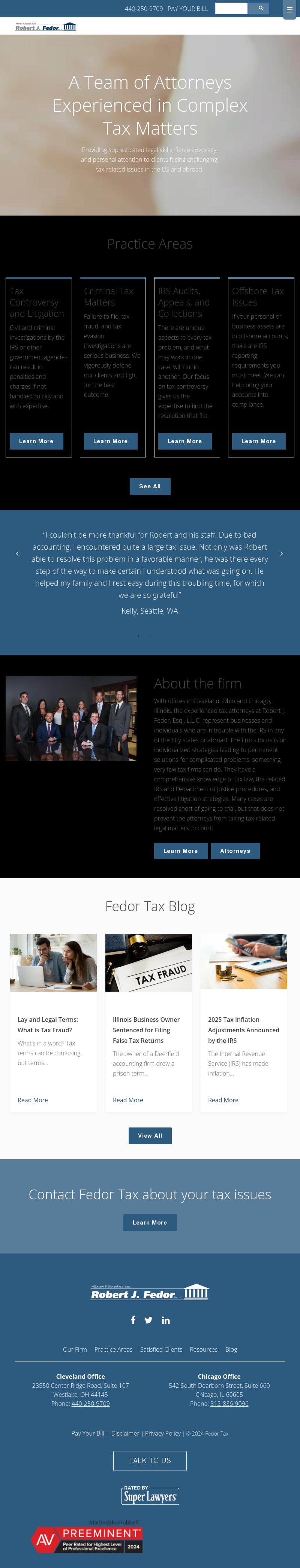 Robert J. Fedor, Esq., L.L.C. - Chicago IL Lawyers