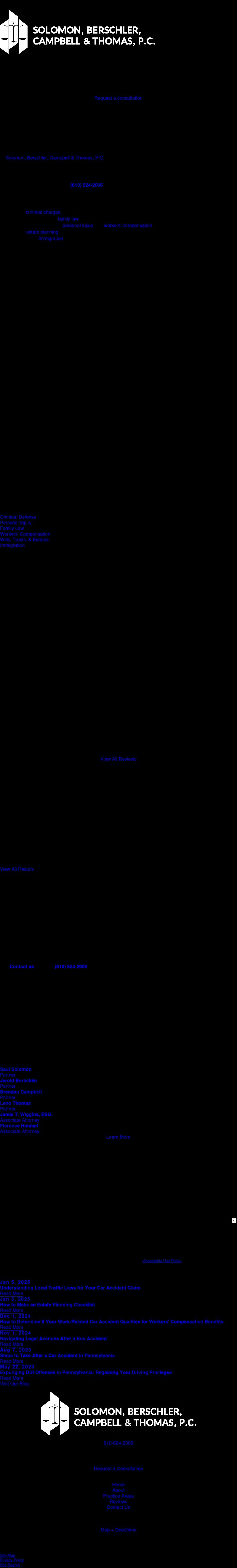 Solomon, Berschler, Fabick, Campbell & Thomas, P.C. - Norristown PA Lawyers