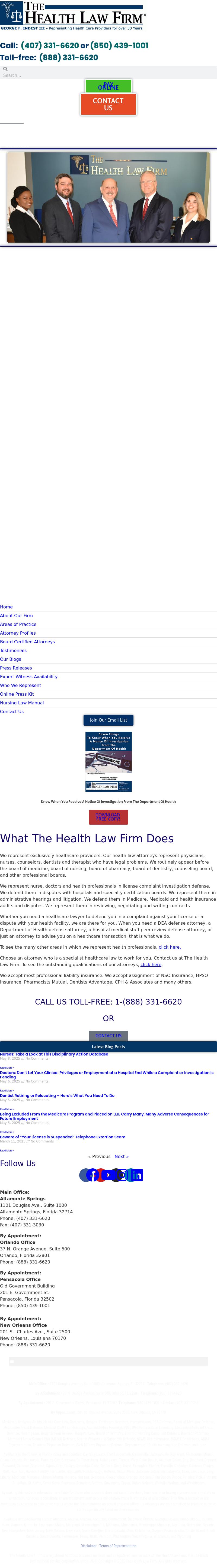 The Health Law Firm - Altamonte Springs FL Lawyers