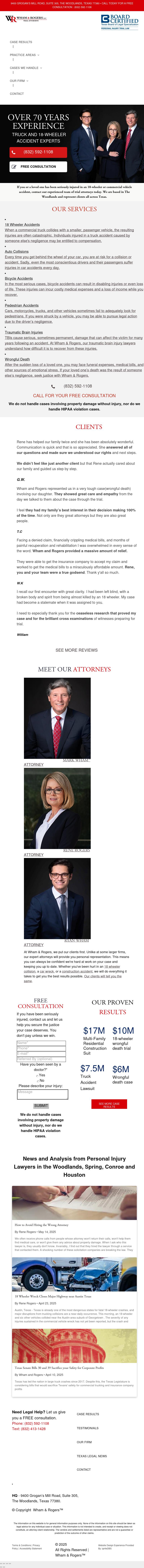 Wham & Rogers LLC - The Woodlands TX Lawyers