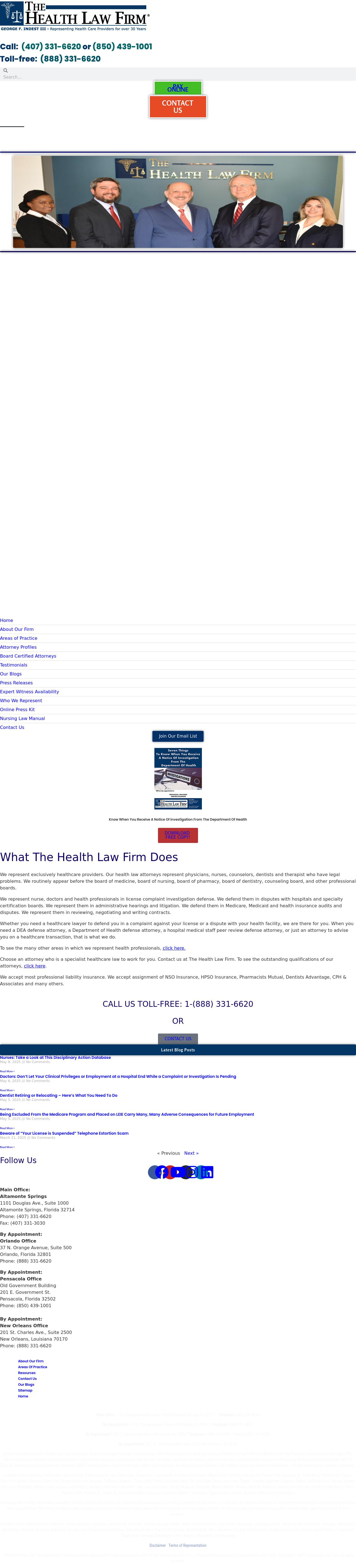 The Health Law Firm - Altamonte Springs FL Lawyers