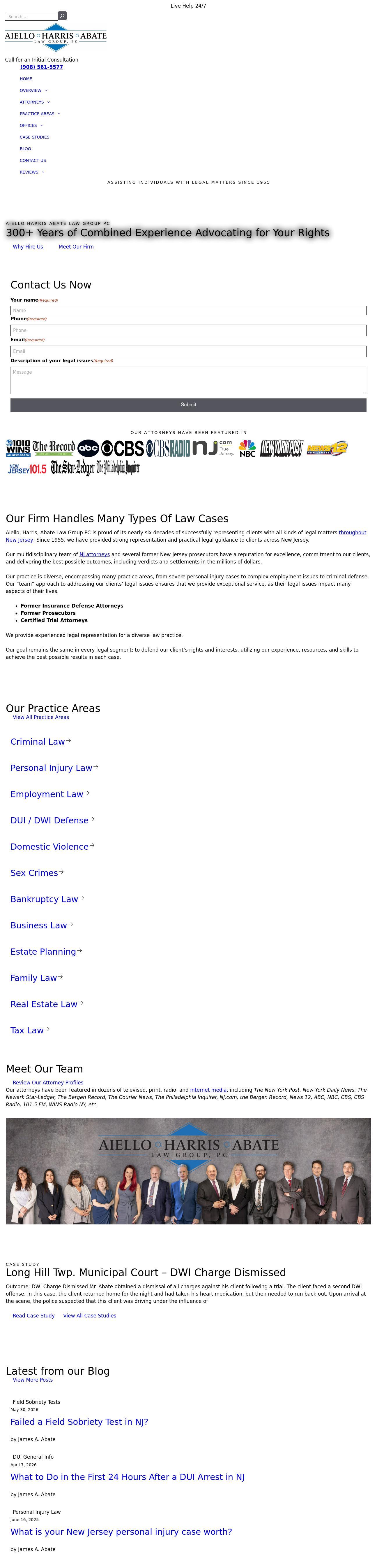 Aiello, Harris, Marth, Tunnero, Pastor & Schiffman, PC Attorneys At Law - Lyndhurst NJ Lawyers