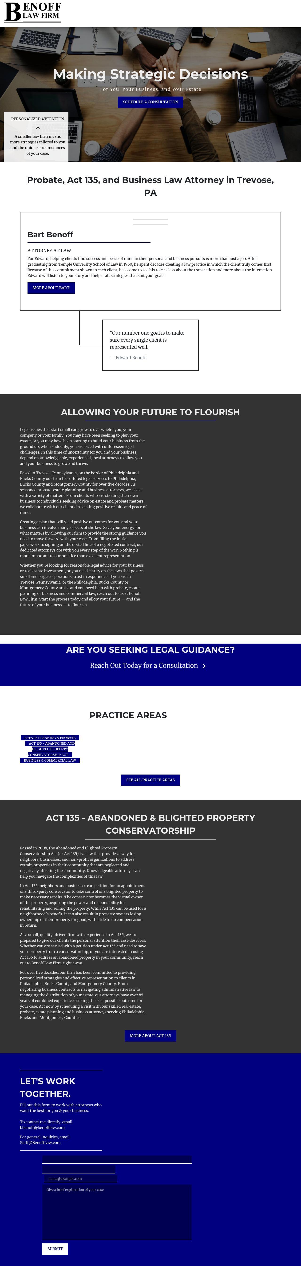 Benoff Law Firm - Trevose PA Lawyers