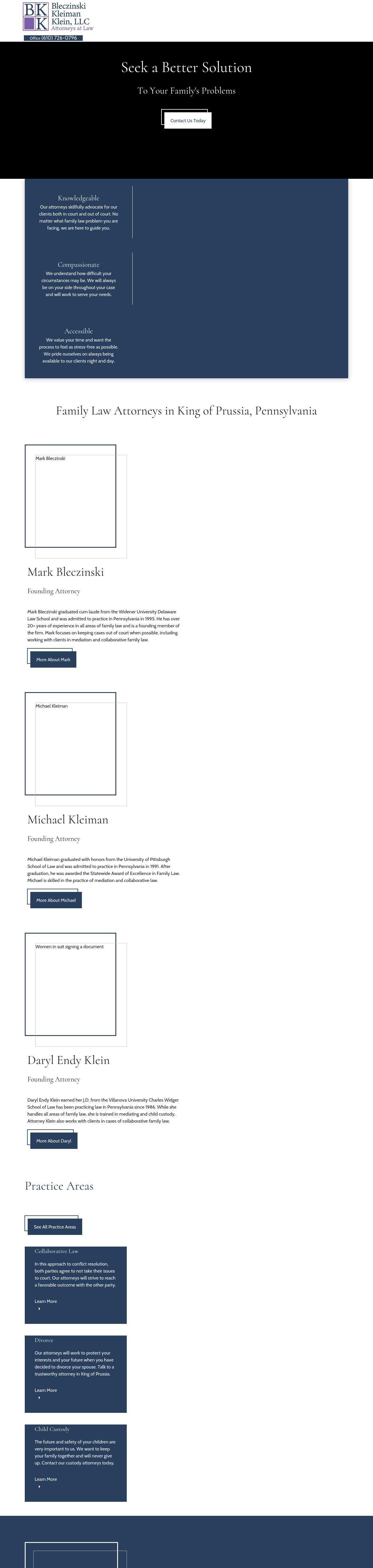 Bleczinski Kleiman & Klein, LLC - King of Prussia PA Lawyers