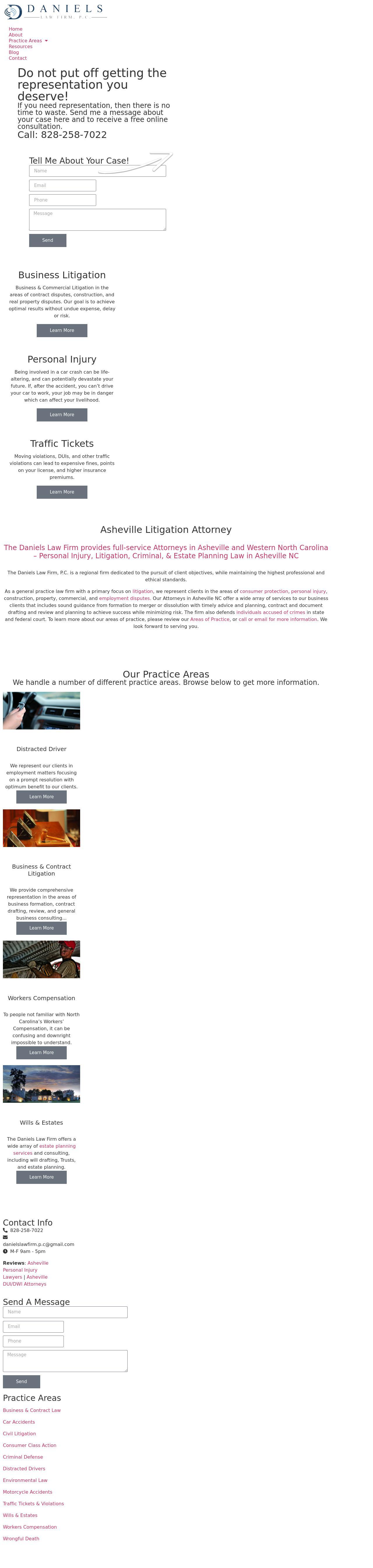 Daniels Law Firm - Asheville NC Lawyers
