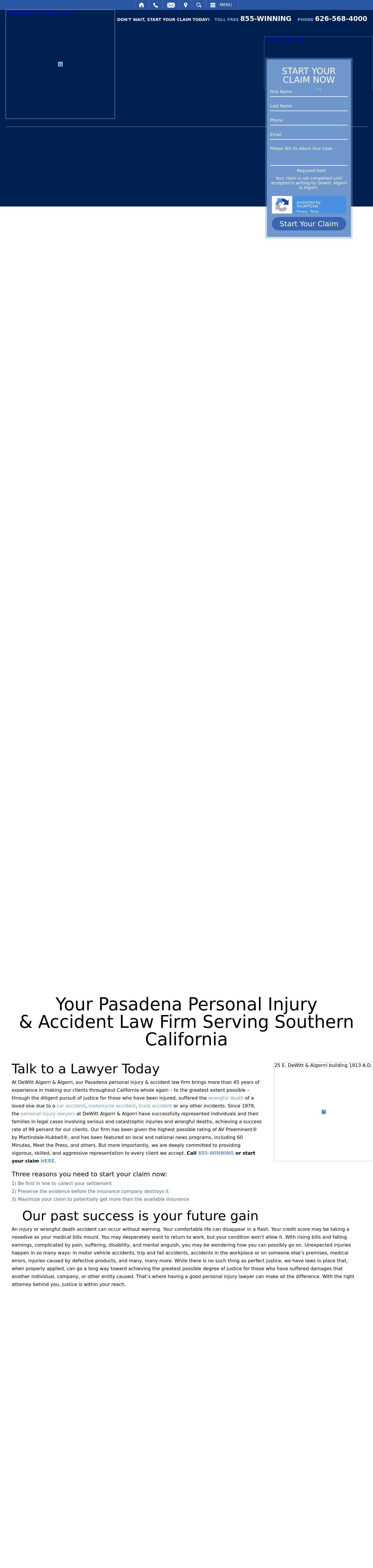 DeWitt Algorri & Algorri Lawyers, A Professional Corporation - Pasadena CA Lawyers