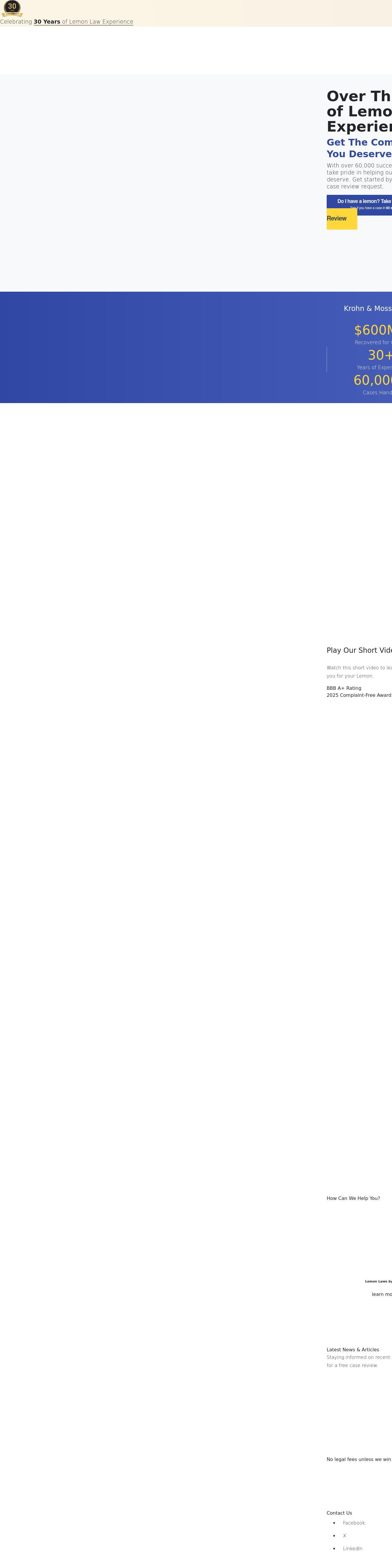 Krohn & Moss Ltd - Chicago IL Lawyers