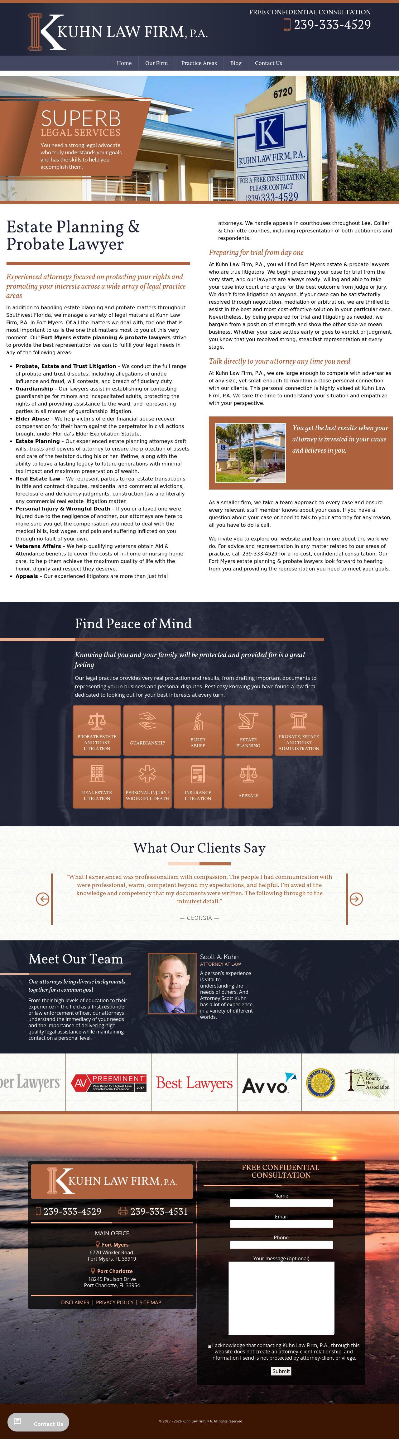 Kuhn Law Firm, P.A. - Fort Myers FL Lawyers