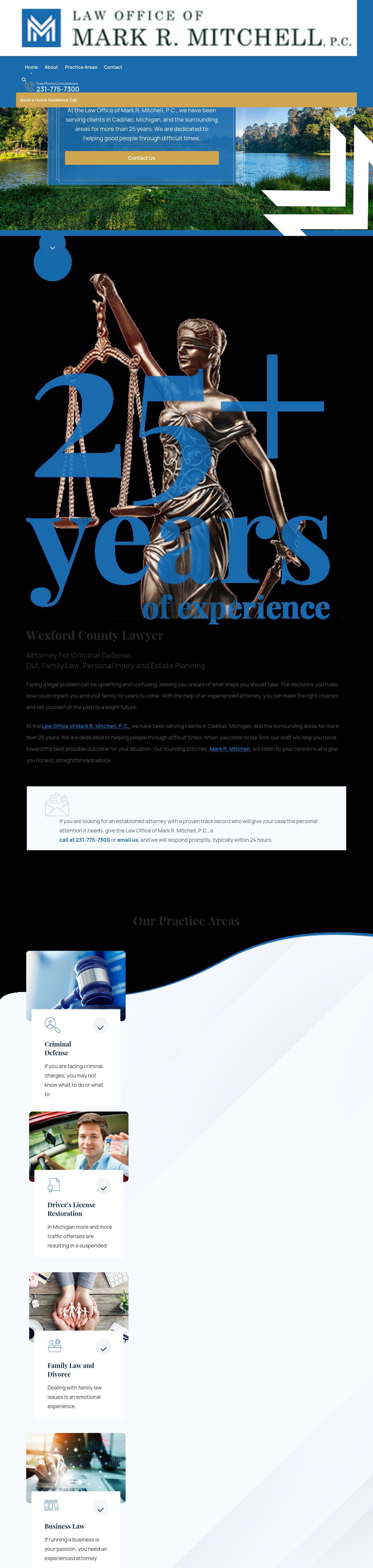 Law Office of Mark R. Mitchell, P.C. - Cadillac MI Lawyers