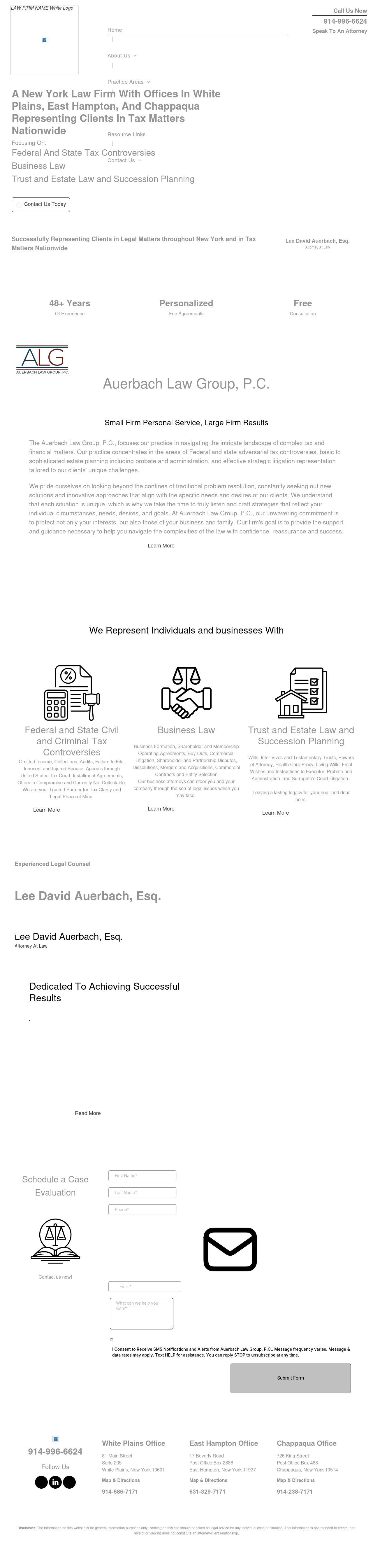 Law Offices of Lee David Auerbach, P.C. - Chappaqua NY Lawyers