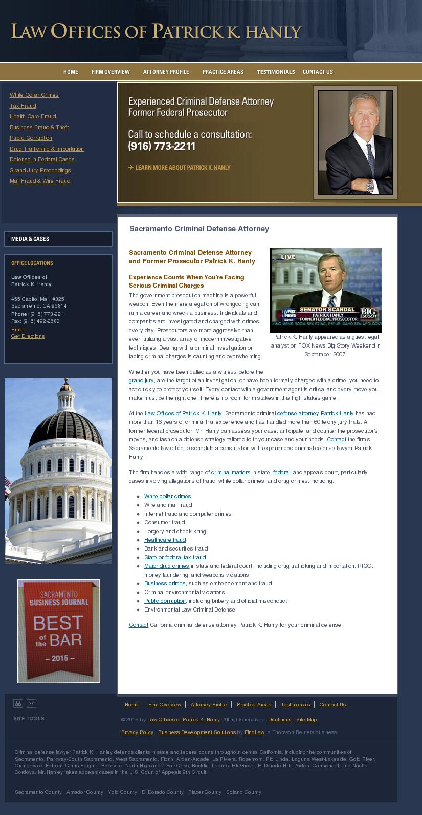 Law Offices of Patrick K. Hanly - Sacramento CA Lawyers
