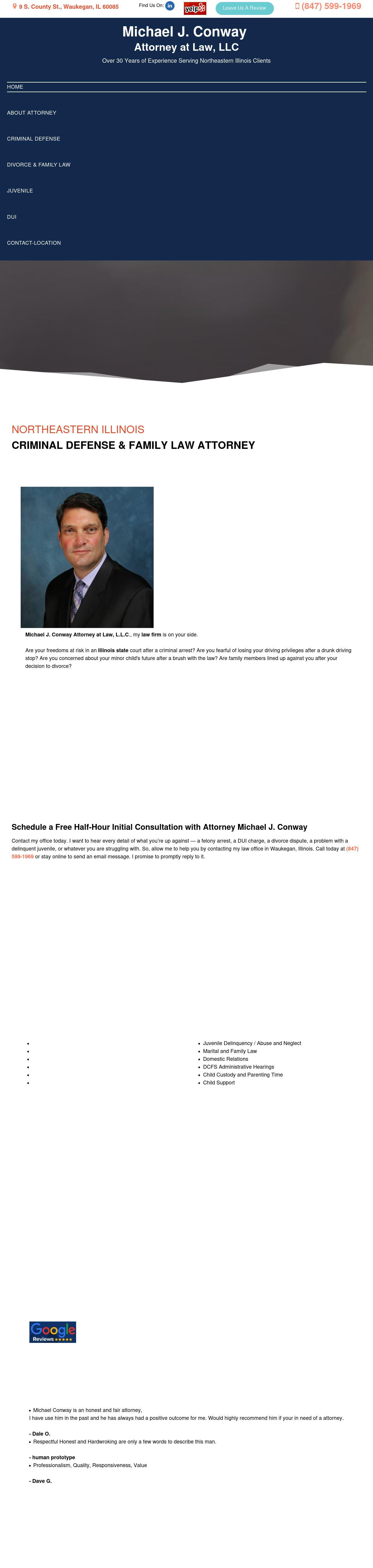 Michael J. Conway Attorney at Law, L.L.C. - Waukegan IL Lawyers
