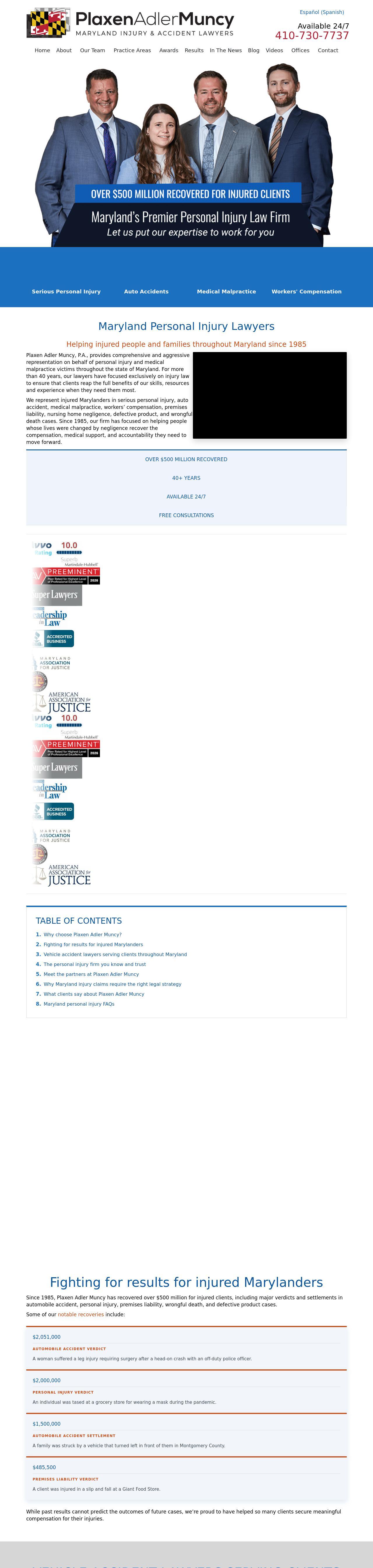 Plaxen & Adler PA - Cockeysville MD Lawyers