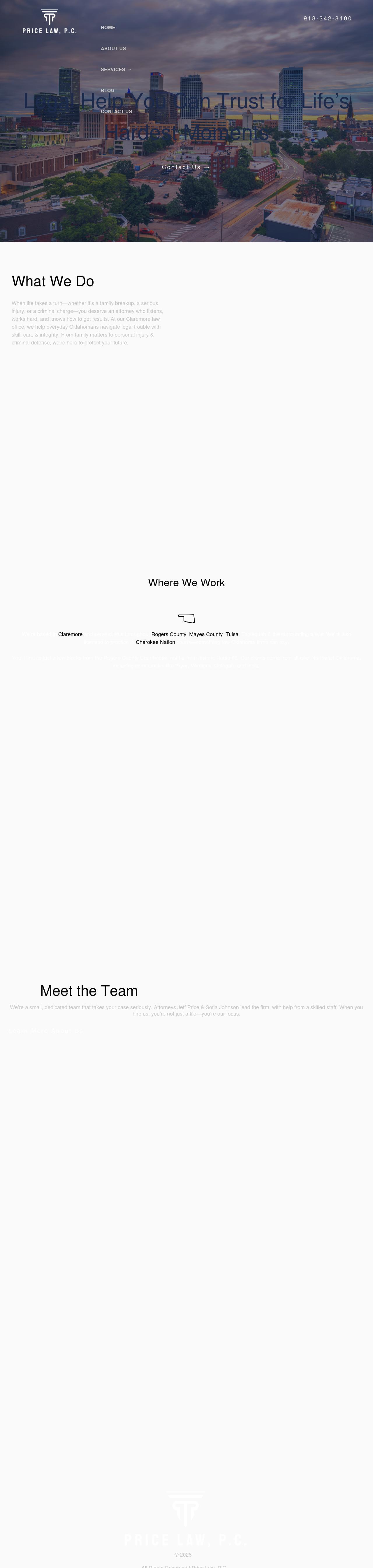Price & Sears, P.C. - Claremore OK Lawyers