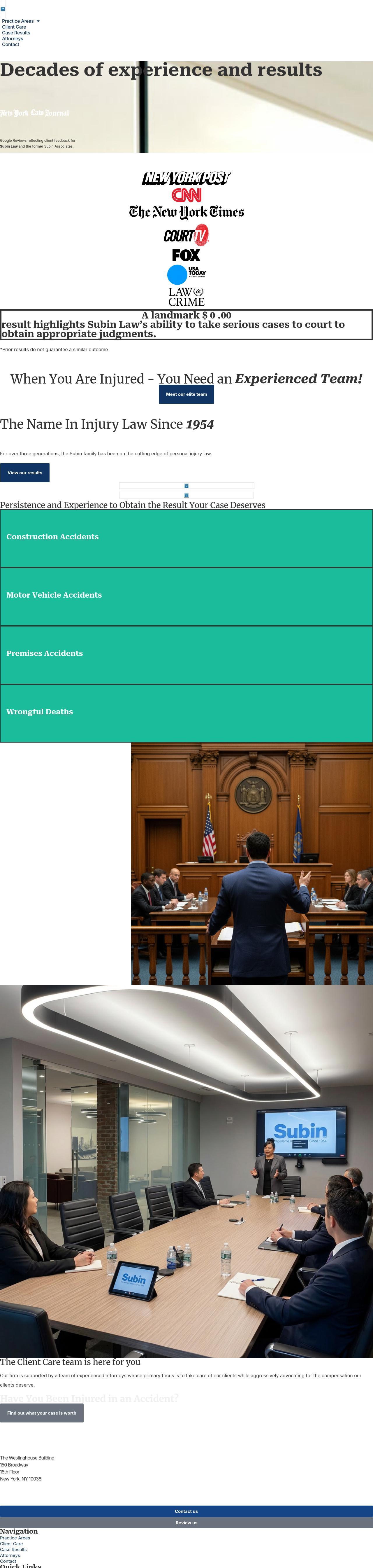 Subin Associates, LLP - New York NY Lawyers