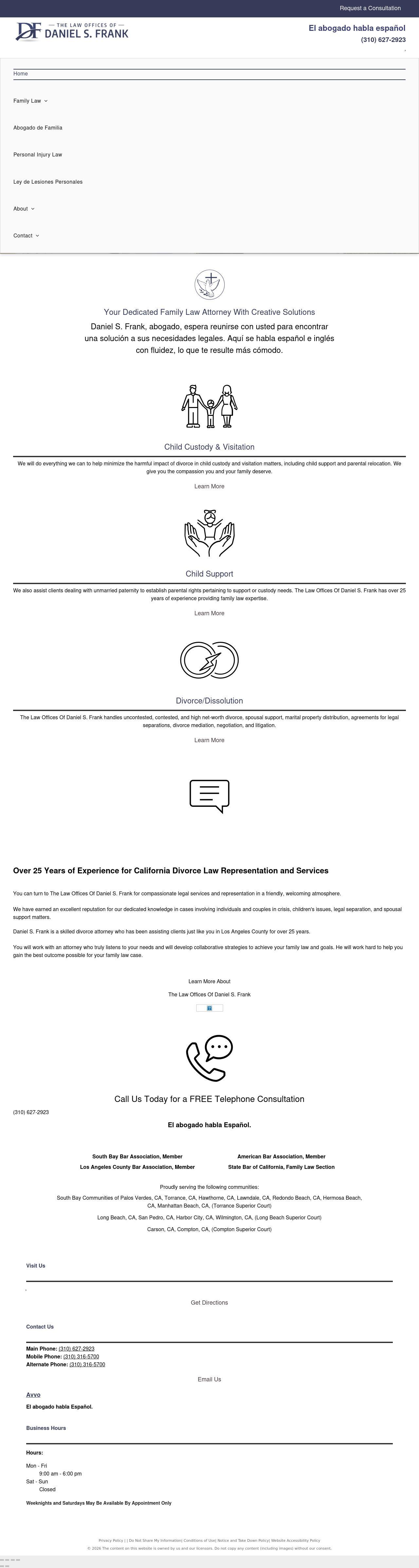 The Law Offices of Daniel S. Frank - Torrance CA Lawyers