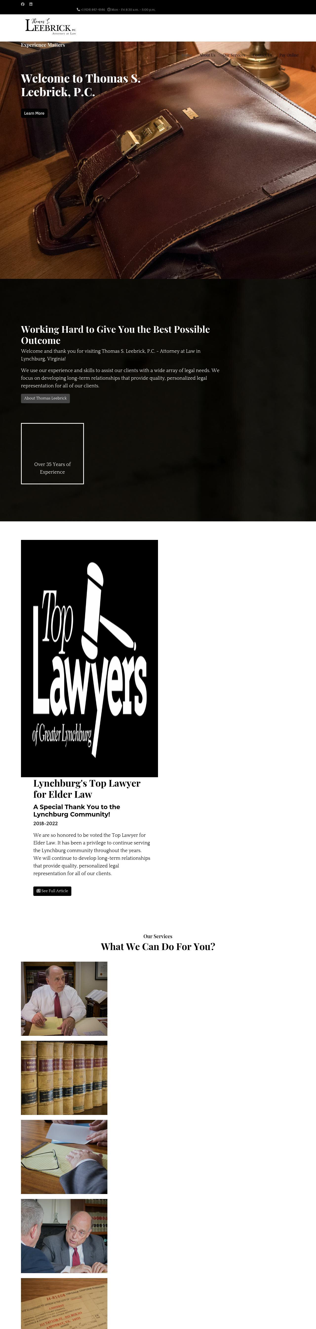 Thomas S. Leebrick, P.C. - Lynchburg VA Lawyers