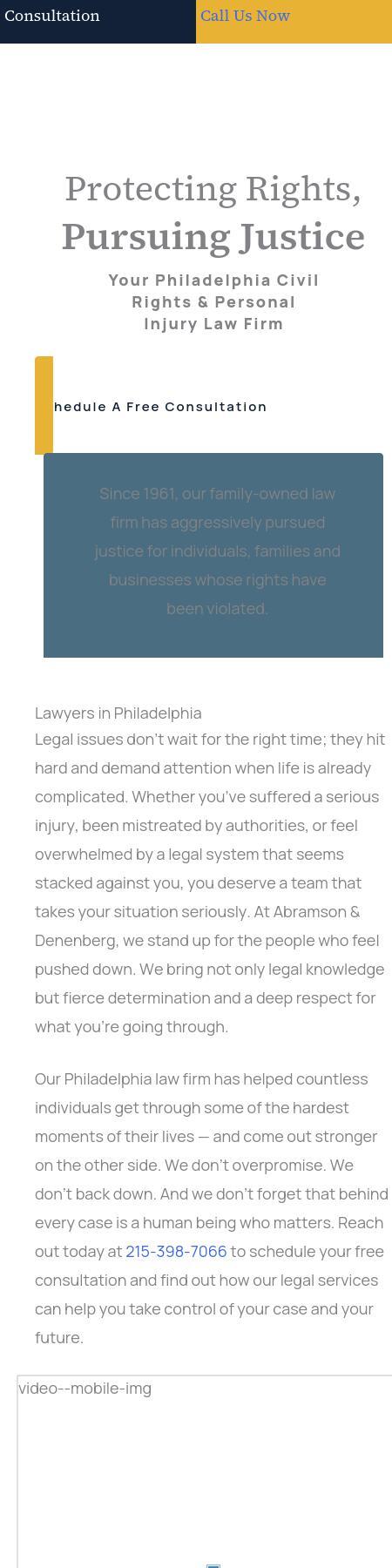 Abramson & Denenberg - Philadelphia PA Lawyers