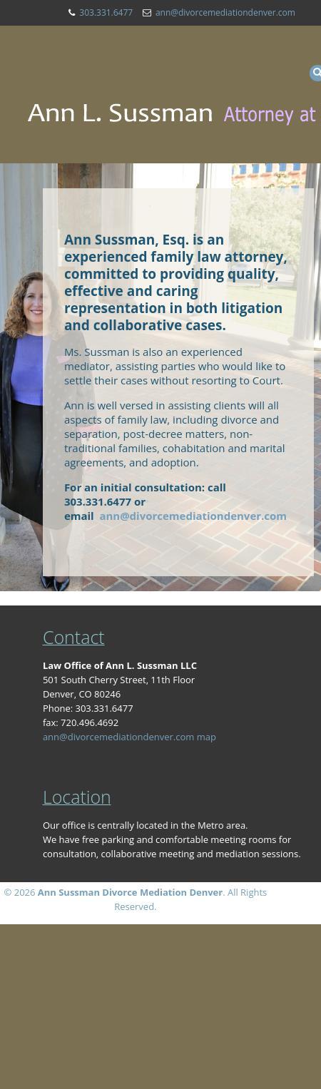 Ann L. Sussman - Denver CO Lawyers