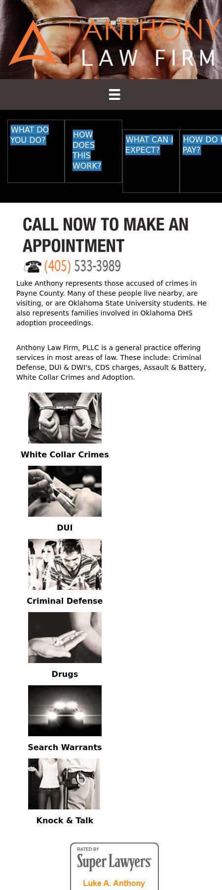 Anthony Law Firm, PLLC - Stillwater OK Lawyers