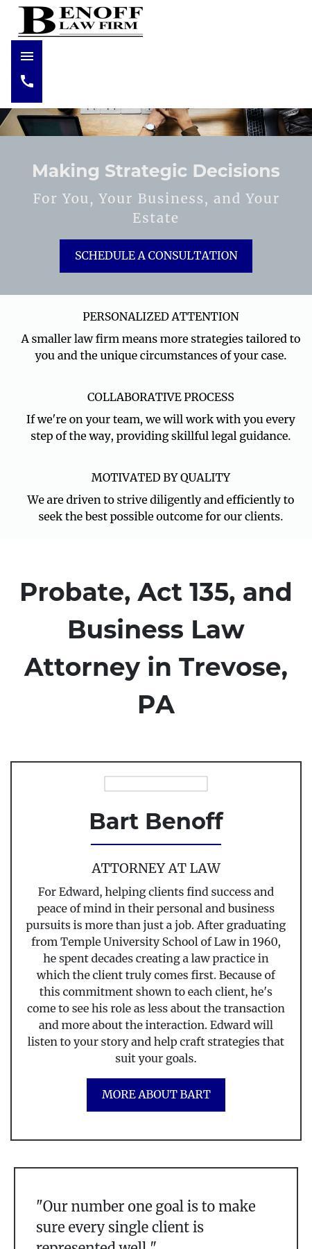 Benoff Law Firm - Trevose PA Lawyers
