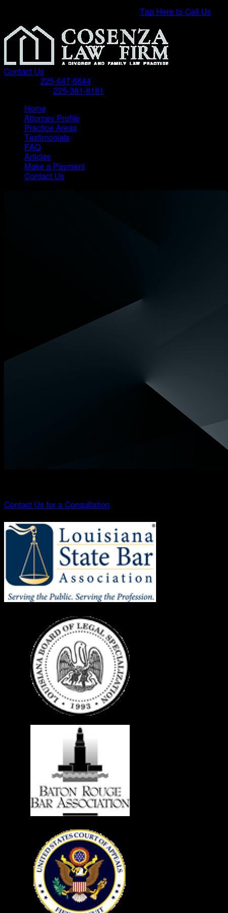 Cosenza Law Firm - Gonzales LA Lawyers