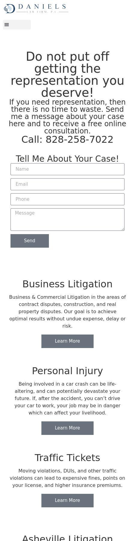 Daniels Law Firm - Asheville NC Lawyers