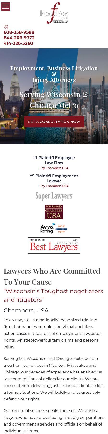 Fox & Fox, S.C. - Chicago IL Lawyers