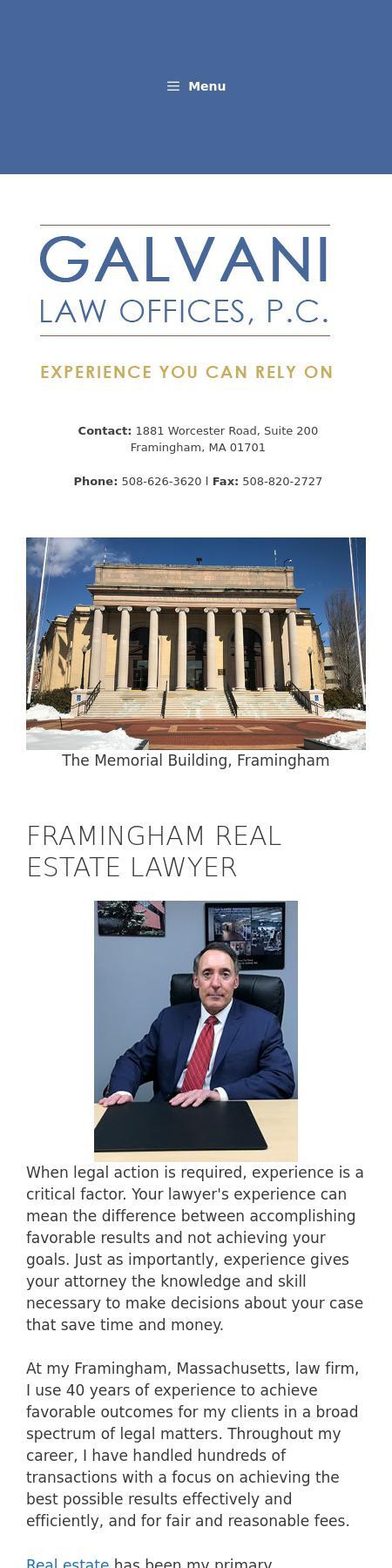 Galvani Law Offices, P.C. - Framingham MA Lawyers
