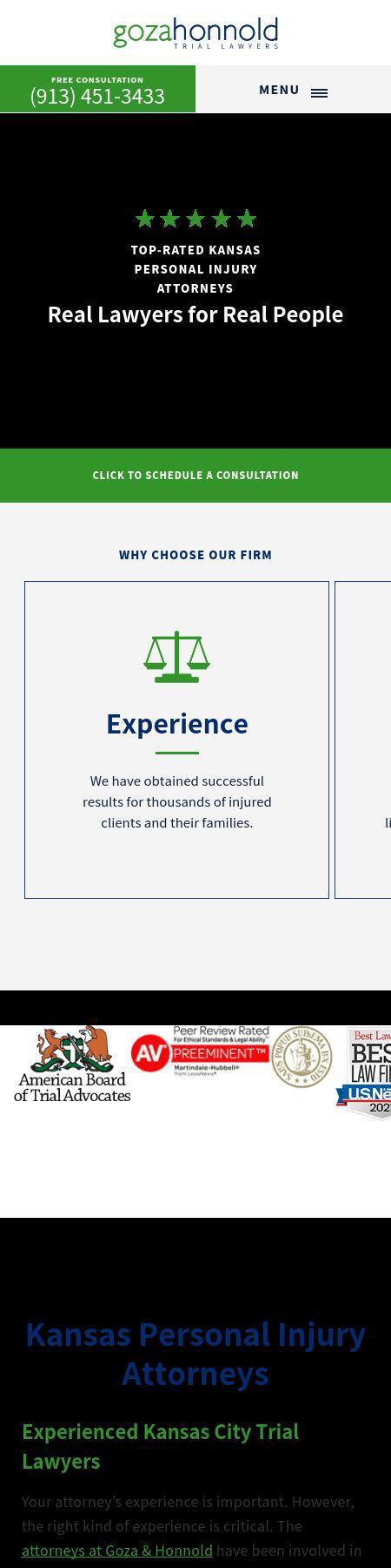 Goza & Honnold, LLC - Overland Park KS Lawyers