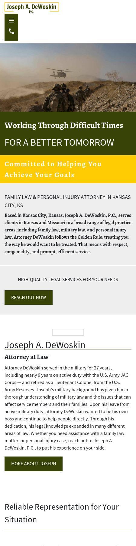 Joseph A. DeWoskin, PC, - Kansas City KS Lawyers